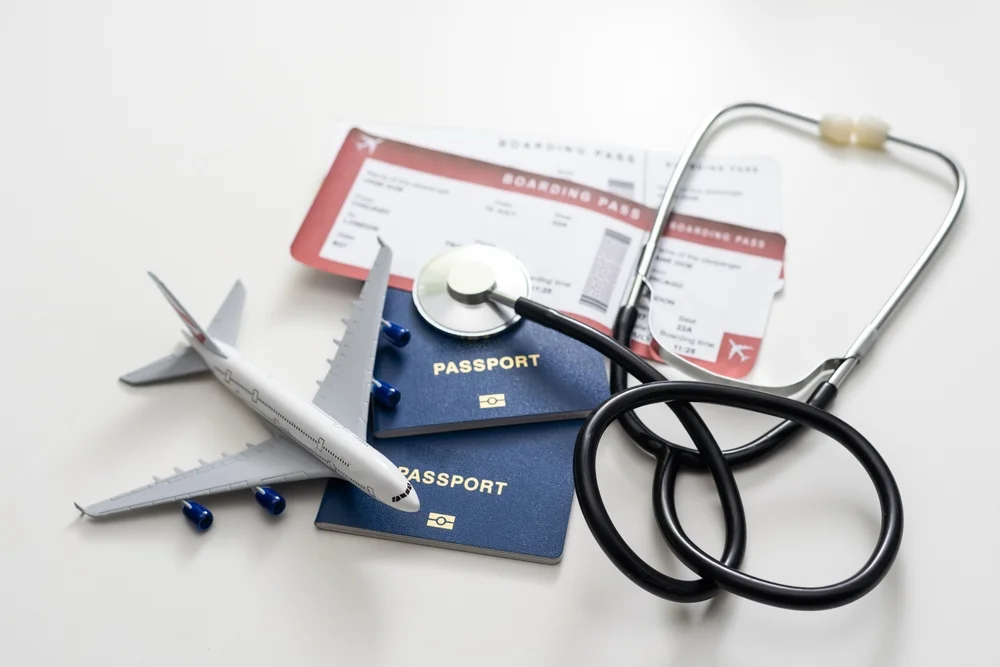 Doctor with patient